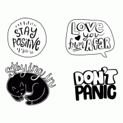 stay at home and stay positive